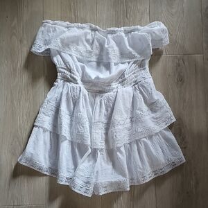 Altar'd State White Off-Shoulder Romper